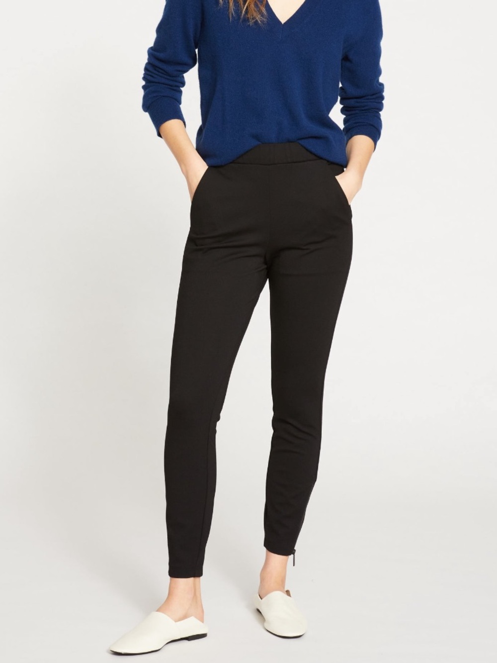 Universal Standard Moro Pocket Signature Ponte Pants Black Size XS